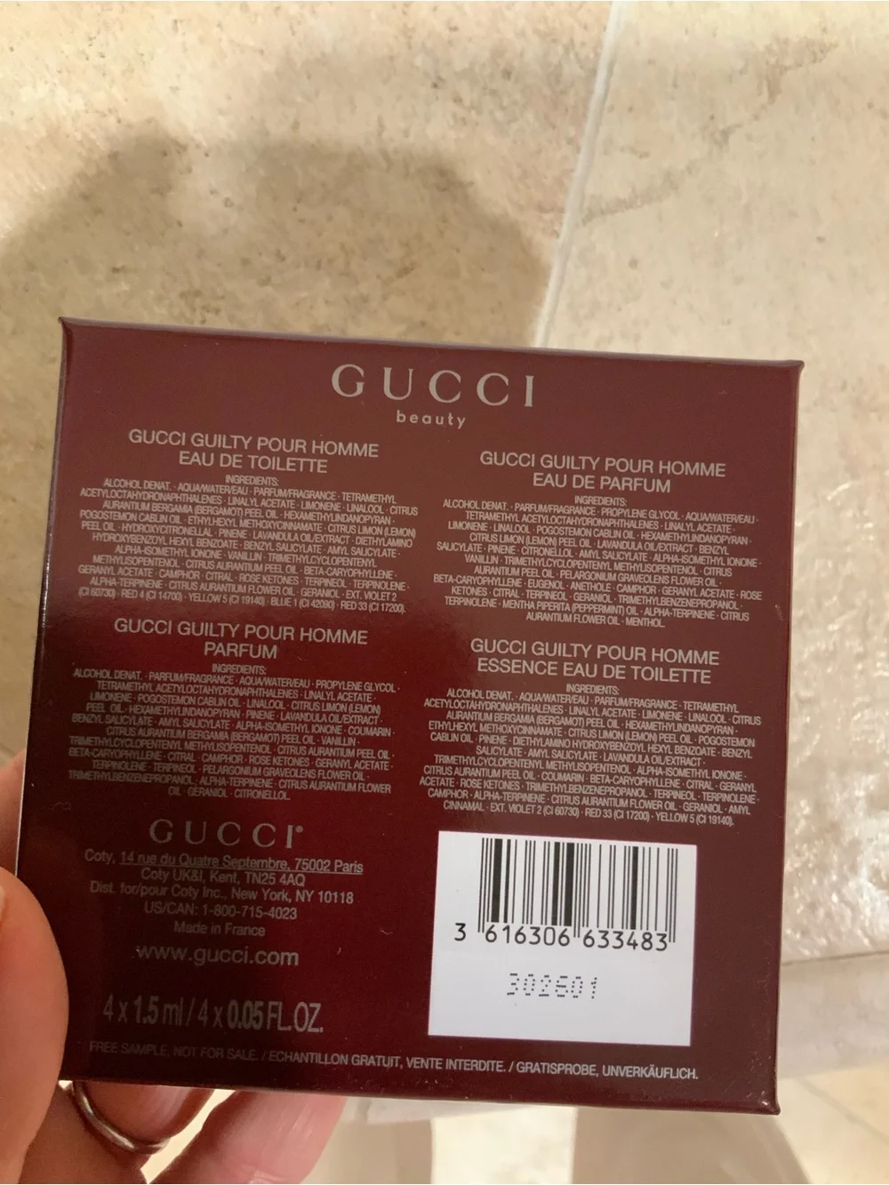 Set of GUCCI Discovery Set Guilty 💓🎁🌈
